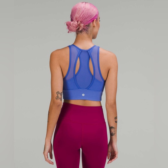 Lululemon Everlux High-Neck Train Bra Wild Indigo - Picture 15 of 15